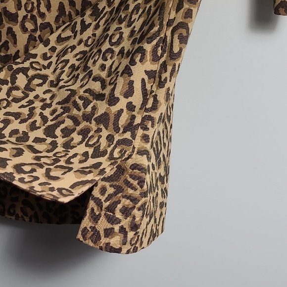 CAROL ANDERSON By Invitation Leopard Print Jacket 3/4 Sleeve w/Pockets Size XS - Picture 10 of 16